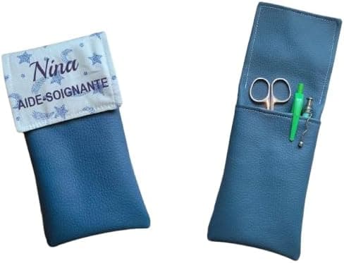 pochette d'infirmière pour poche blouse avec prénom personalisé aimantée soignant docteur médecin cadeau Sage Femme Ash Aide-soignante