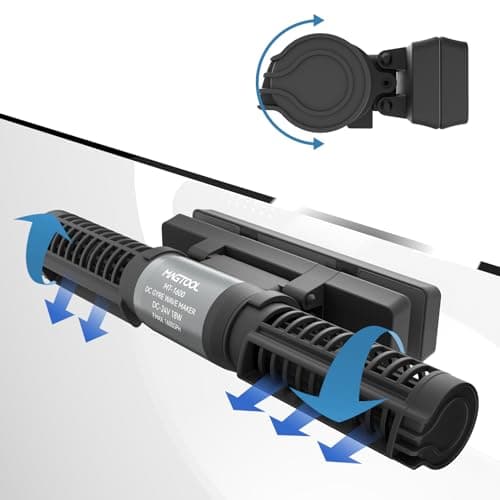MagTool Aquarium DC Gyre Créateur de Vagues, 1600-4200GPH Créateur de Vagues à Flux Croisé Réglable avec Technologie d'Onde Sinusoïdale