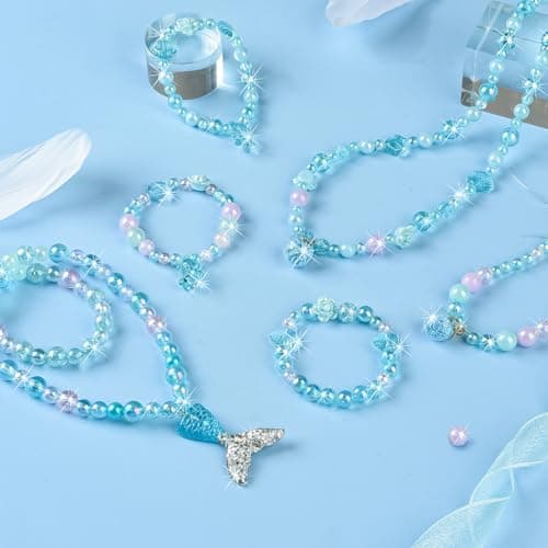WuikerDuo Perles Pour Enfants,Perles Pour Bracelet Enfant,DIY Bracelets Colliers De Perles Bijoux Faire Des Perles Colorées Pour Les Filles