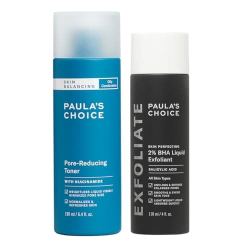 Paula's Choice RESTAURER + CLAIR - SKIN BALANCING Lotion Tonique Visage & SKIN PERFECTING 2% BHA Lotion Exfoliant -Reduire les Pores et aux Points Noirs - Acide Salicylique - Peaux Mixtes à Grasses