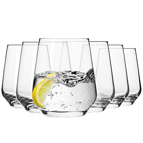 Krosno Verre à Eau Jus | Lot de 6 | 400 ML | Collection Splendour | Parfait la Maison, Les Restaurants, Les Fêtes | Lavable au Lave-vaisselle