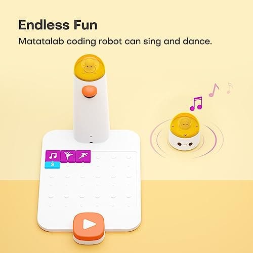 MatataStudio Coding Set Pro Jouet Robot Programmable pour Enfants de 4+ Robot de Codage Électronique Kit Robotique DIY pour Débutant Apprenez Programmation avec Jeux Jouet Éducatif Cadeaux de Rentrée