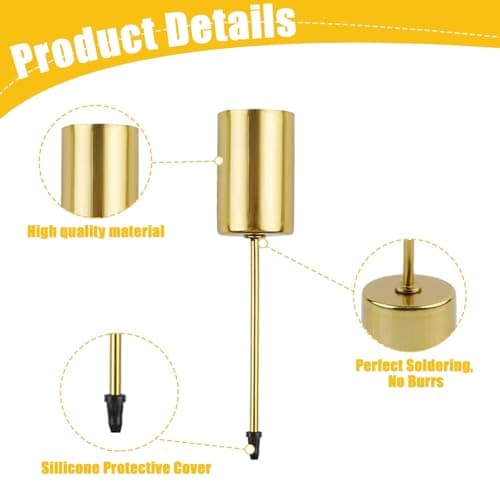 Bougeoirs Noël de l'avent UieaMsio 4 Pièces Doré Bougeoirs en Forme de Couronne de l'Avent Rétro bougeoir pour Couronne de l'avent Support Bougie en Métal pour Decoration Noël
