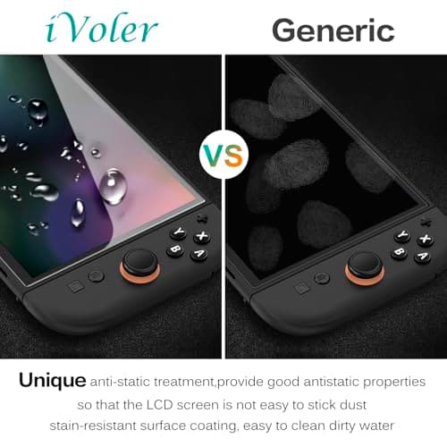 ivoler Pack de 4 Verre Trempé Compatible avec Nintendo Switch 2 Model 2025, avec Kit Installation Offert, Film de Protection d’écran - 9H Glass - Anti Rayures - Sans Bulles
