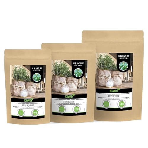 Romarin séché (250g), 100% pur et naturel pour les mélanges d'épices et le thé au romarin