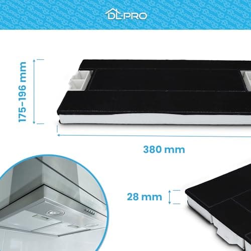 DL-pro Filtre à charbon actif pour hotte aspirante Balay 434229 00434229 Bosch DHZ4506 Siemens LZ45501 Neff Z5144X1