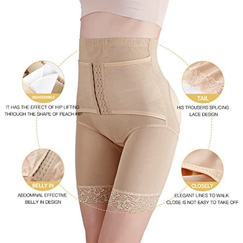 SUIUOI Femme Culottes Sculptantes,Culotte Push Up Panties Culotte Taille Haute Gainante Minceur Ventre Plat Efficace sous-vêtements