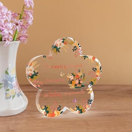 Cadeau Tata, Cadeau Pour Tata, Cadeau Noël Tante, Cadeau Anniversaire Tante, Décorations En Acrylique Pour La Tante, Cadeau De La Nièce À La Tante, Décoration Du Bureau À Domicile