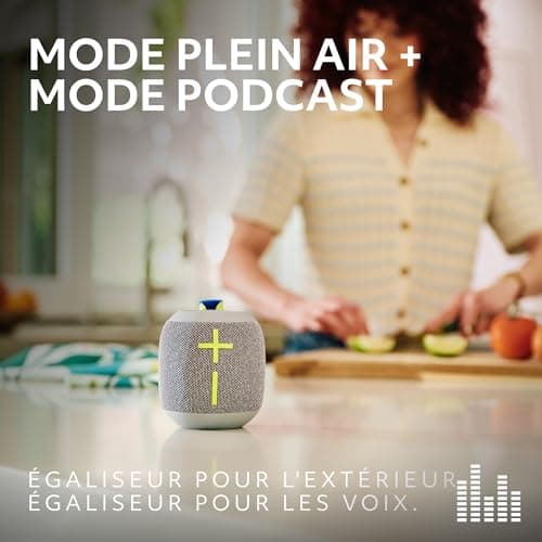 Ultimate Ears WONDERBOOM 4, Enceinte Bluetooth Portable et étanche avec de puissantes Basses et Un Son à 360 degrés, Enceinte Flottante étanche à la poussière d’Une portée de 40 m - Bleu