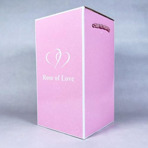 Rose Eternelle Lumineuse | Cadeau Romantique pour Femme | Fleur Artificielle Belle et la Bête | avec LED et Cloche en Verre | Coffret Inclus | Cadeaux St Valentin, Fête des Mères | OriginalCorner®