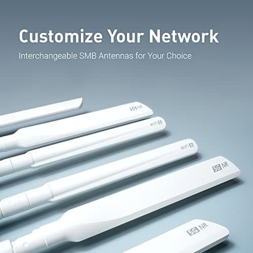 GL.iNet GL-X3000 (Spitz AX) 5G NR AX3000 Cellular Gateway Router, Wi-FI 6, Multi-WAN, & Detachable Antennas, Dual-SIM, OpenVPN & WireGuard Client/Server, OpenWrt, MU-MIMO, Secure RV Internet