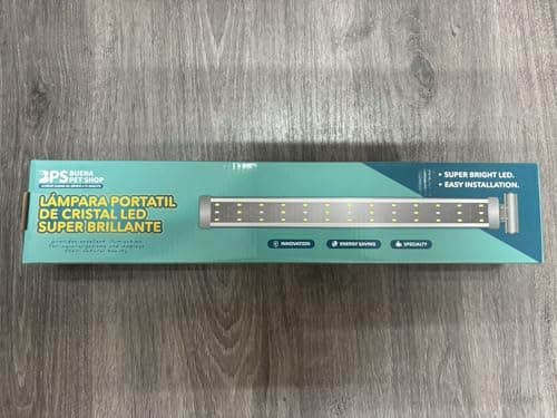 BPS Lampe d'aquarium LED Submersible pour Plantes, Lumière Blanche et Bleue 12w 400 x 40 mm