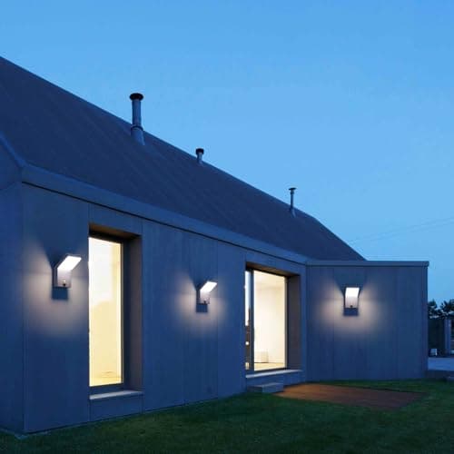 Klighten Applique Exterieur 24W LED avec Détecteur de Mouvement, Éclairage murale Imperméable IP65 Lampe Exterieur Moderne pour Terrasse Entrée Jardin, 1500LM, Anthracite, Blanc Naturel 4000K