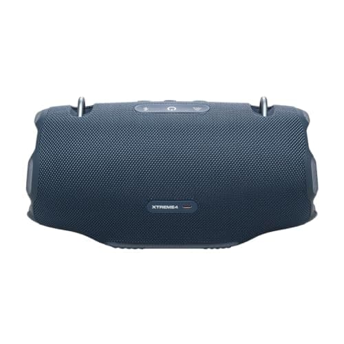 JBL Xtreme 4, Enceinte portable Bluetooth avec son JBL Pro, jusqu'à 24h d'autonomie, Recharge rapide, Étanche indice IP67, bandoulière incluse, en bleu
