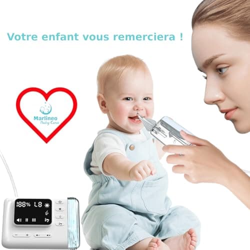 Aspirateur nasal électrique professionnel | Mouche-bébé | Mouche bebe electrique | Lavage nez | Hygiène de bébé | Aspire nez bebe | Ideal nettoyage petits | Accessoire soin bebes | Freenose Pro 2