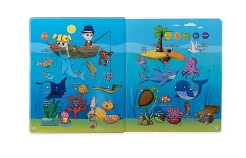 Livres Enfants Jouets éducatifs pour Enfants de 3 Ans - Jouets interactifs bilingue Anglais et français avec 12 chansons et Fonction Quiz - Livre électronique pour Enfants
