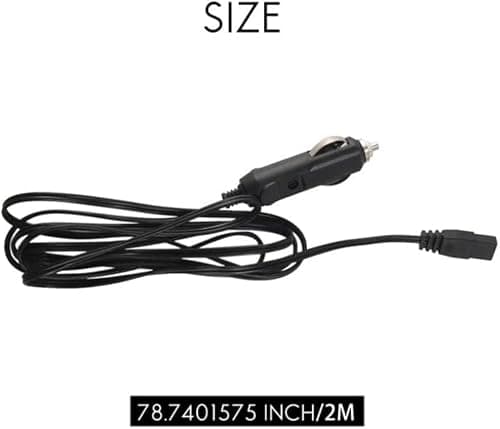 Gokelomg 2 m 12 V glacière réfrigérateur allume-cigare 2 broches câble de charge