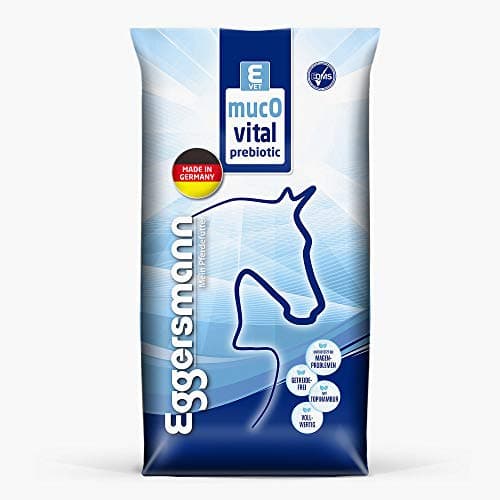 Eggersmann My Horse Feed E-VET mucOvital prébiotique sans céréales 20 kg - Muesli prébiotique pour chevaux à l'estomac sensible - Favorise la digestion et la flore intestinale - Aliment complémentaire