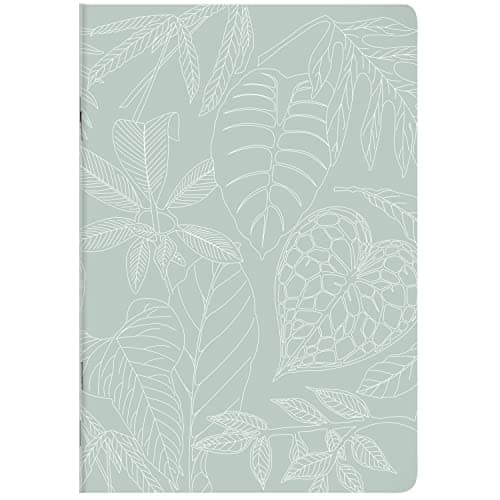 Clairefontaine 115763C - Un Cahier Piqué Motifs Végétal A4 21x29,7 cm 96 Pages Lignées avec marge papier blanc 90g - Collection Jungle Harmony - 2 visuels, livraison aléatoire