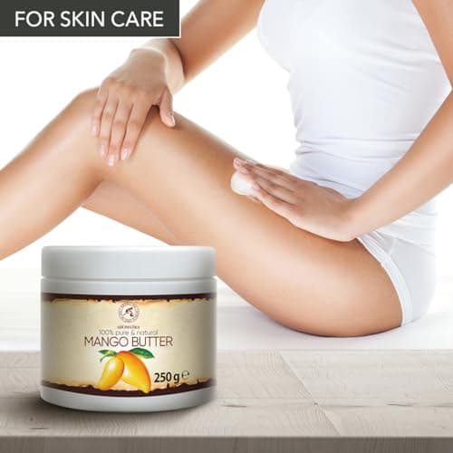 Huile de Mangue 250g - Pur et Naturel - Mangifera Indica - Huiles de Graines de Mangue - Huile pour Corps - Huile pour Cheveux - Peau - Ongles - Lèvres - Soins du Visage