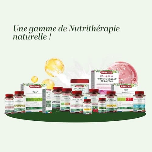 SUPERDIET® - OMÉGA 3 - DHA - EPA - Fonction cardiaque - Huile de poisson sauvage - Nutrithérapie - Conditionné en France - 120 capsules