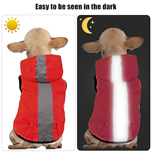 Idepet Imperméable imperméable pour Chien 2 en 1,Combinaison légère pour Animaux de Compagnie Chien à Capuche Poncho de Pluie Respirant à Couverture intégrale pour Petits Chiens de Taille Moyenne