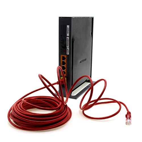 1aTTack.de Câble réseau Cat.6 - rouge - 10x - 0,25m - (jeu) - Câble Ethernet CAT6 Câble Lanka Câble patch 1000 Mbits