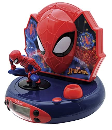 Lexibook - RP500SP - Jeu Electronique - Radio Réveil Projecteur - Spider-Man, Multicolore