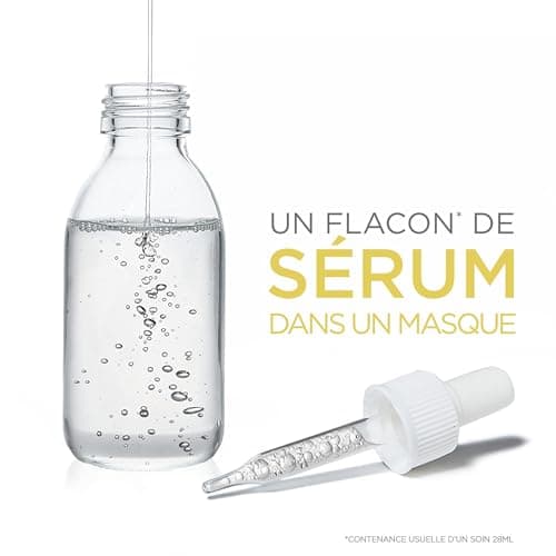 GARNIER Skin Active - Lot De 5 Masques Tissu Booster D'Éclat - Illumine, Hydrate & Repulpe La Peau - Vitamine C Et Acide Hyaluronique - Vegan & Cruelty Free - Peaux Ternes - x5