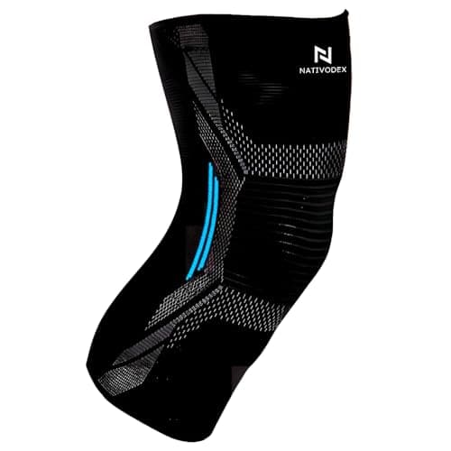 NativoDex Genouillère de Compression - Genouillère de Sport pour Homme et Femme - Genouillères médicales pour Ligaments, Tendinite, Douleurs Articulaires