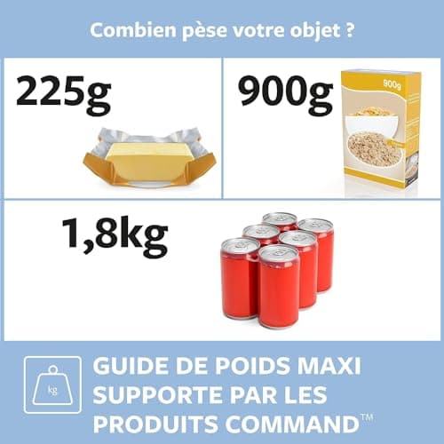 Command Crochets de Fixation, Lot de 20 Mini-Crochets Transparents et de 24 Petites Bandes Adhésive - Pour la Décoration des Guirlandes Lumineuses, Accrochage Sans Dommage