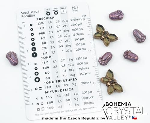 Bracelet making kit with Czech Glass Beads & TOHO Japanese Rocailles, 2pcs Memory wirе and crimps for begginers - easy & fast to do (Butterflies Purple Pink)
