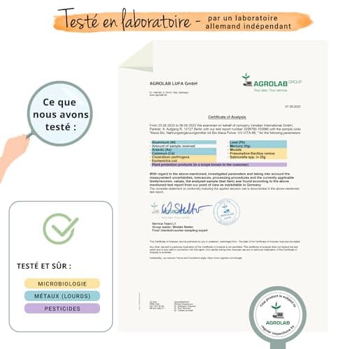 MACA BIO du Pérou 3000mg Vegavero® | 120 Gélules | UNIQUE : 4 Racines de Maca - Noire, Rouge, Jaune, Violette | Sans Additifs | Énergie + Libido + Adaptogene | VEGAN