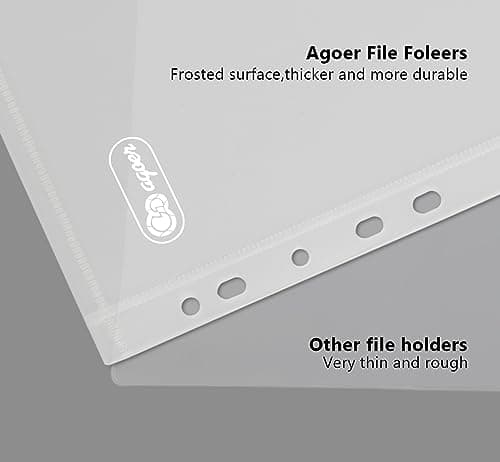 36x Pochette Porte-Document A4 - Poche Transparente Portefeuilles Dossiers de Fichiers pour l'organisation de Documents avec Porte Carte Pochette et Fermeture