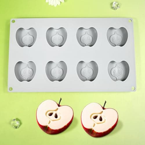 mostsom Moule à mousse en silicone 3D en forme de papillon pour dessert, pudding et chocolat, outils de décoration de gâteau de mariage (G_ Pomme)