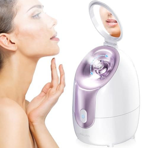 ANLAN Vapeur Visage Sauna Facial Nettoyage, Vaporisateur Visage, Sion de Peau, Nettoyer Profondément, Éliminer les Points Noirs, Effet Instantané & Efficacement