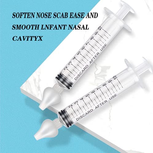 2Pcs Irrigateur Nasal,10ml Mouche-Bébé Professionnelle pour Irrigateur Nasal Nettoyant, Réutilisable, Sûr et Confortable