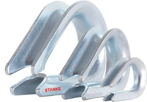 Seilwerk STANKE 5x Cosse-cœur galvanisé 12 mm cosse zingué pour les câbles d’acier, de treuil et cordes naturelles
