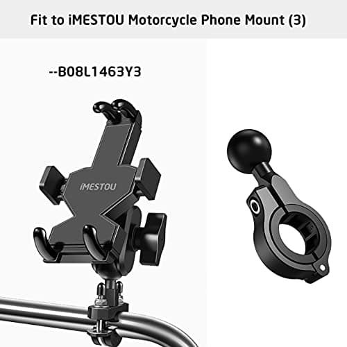 Aluminium 1" Ball Base 360° Rotation for 22mm-32mm styr universelt egnet til RAM/iMESTOU Bike Phone Mount Med 1 tommer kugleudtag