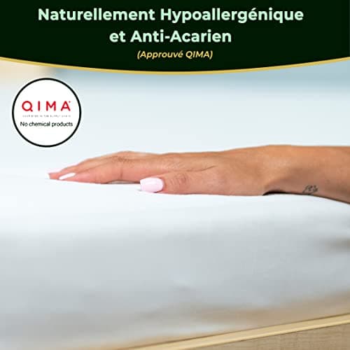 Lot de 2 Protege Matelas 90x190 / 200 cm - Alese Enfant Impermeable Silencieuse - Respirante - 100% Bambou - Hauteur 35-30cm - Naturellement Anti Acarien et Anti Bacterien - Forme Drap Housse