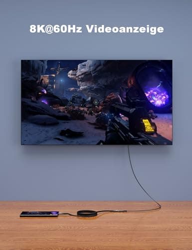 CAKOBLE rallonge thunderbolt 4,[40Gbps 240W] Câble d'extension usb c male femelle, 8K@60Hz Cable rallonge usb c 40gbps Compatible Hub,Dock,Switch,SSD,eGPU,Laptops, Display,Monitor,VR,iPhone 16 50cm