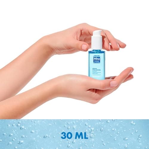 Mixa Expert Peau Sensible - Sérum Hyalurogel - Booster Hydratation 24h Repulpant - Acide Hyaluronique Pur, Vitamine B3 + B5