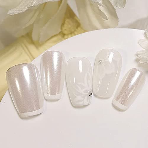 1pc ongles paillettes poudre poudre vernis perle manucure manucure pure poudre de poudre à ongles chrome chrome