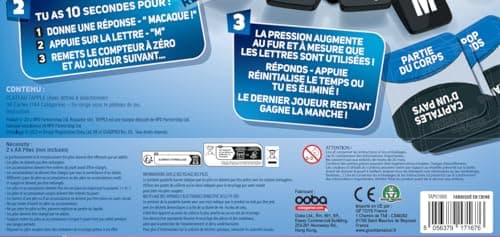 TAPPLE, Jeu de Mots électronique, Rapidité et réflexion, 2 à 8 Joueurs, pour Les Enfants dès 8 Ans, TAP01