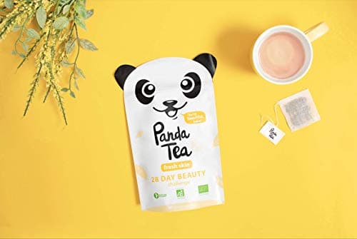 Panda Tea - Fresh Skin - thé bio - 28 sachets coton cousus main