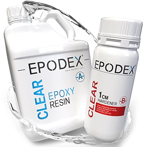 EPODEX® 2K Résine Epoxy| Coulée 0-1cm | Art, artisanat et autres | Résine de coulée| Résine liquide | Résine époxydique | Cristalline ou en l'une de nos 40 couleurs|Kit avec prix dégressif