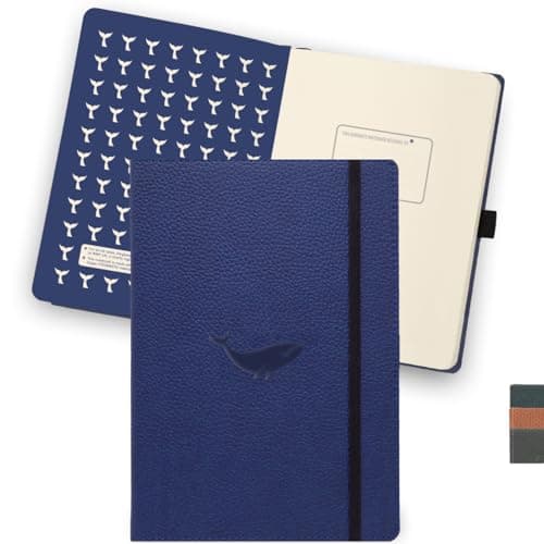 Dingbats* - Faune Carnet de Notes A4 Extra-large Ligné - Couverture Rigide, Journal en Cuir PU - Fermeture élastique, Porte-stylo, Marque-page
