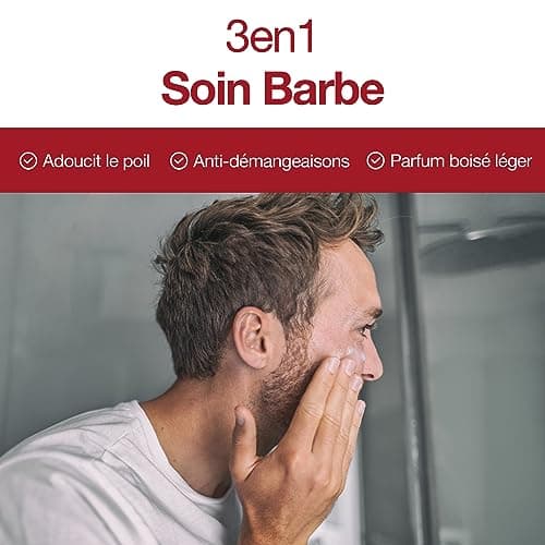 Sapiens Barbershop Crème Hydratante Visage Barbe Homme Bio 80ml x2-2en1 Crème Visage & Soin Barbe Homme - Acide hyaluronique et Q10 - Soin Visage Anti Ride, Anti Cerne - Tous types de peaux