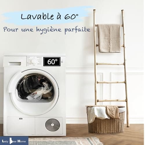Lazy Bear Home | Protège Matelas 140x190/200 cm Imperméable Jersey 100% Coton, Alèse Drap Housse Grand Bonnet 30 cm | Marque Française, Fabriqué UE
