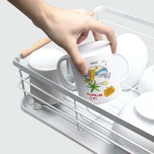 CADEAU PLUS Mug Personnalisé Prénom - La retraite - Cadeau Depart Retraite Humoristique, Cadeau Retraite Femme, Cadeau Retraite Femme Original, Mug Retraite Femme, Tasse Retraite
